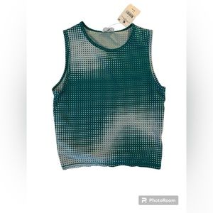 Cotton On Drew Crew Neck Tank NWT Teal small